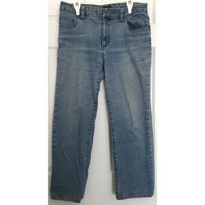 Vintage SOMEWHERE Light Blue Denim Jean Pants Size 8 MISSING BUTTON